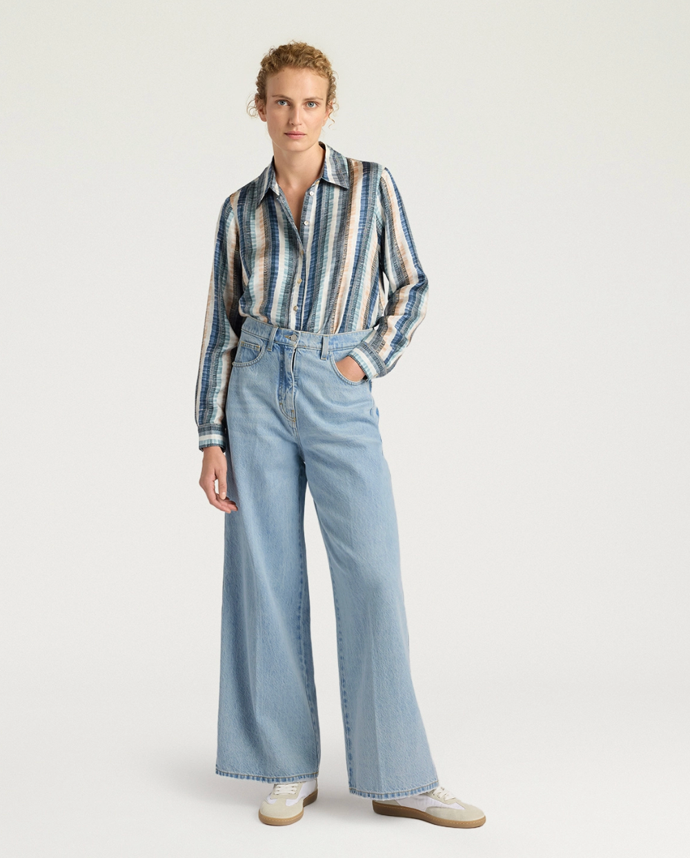 Pantalon Manuel Denim Clair - Momoni