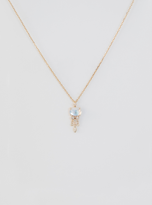 Collier Jellyfish Pierre de Lune Cabochon - Céline Daoust