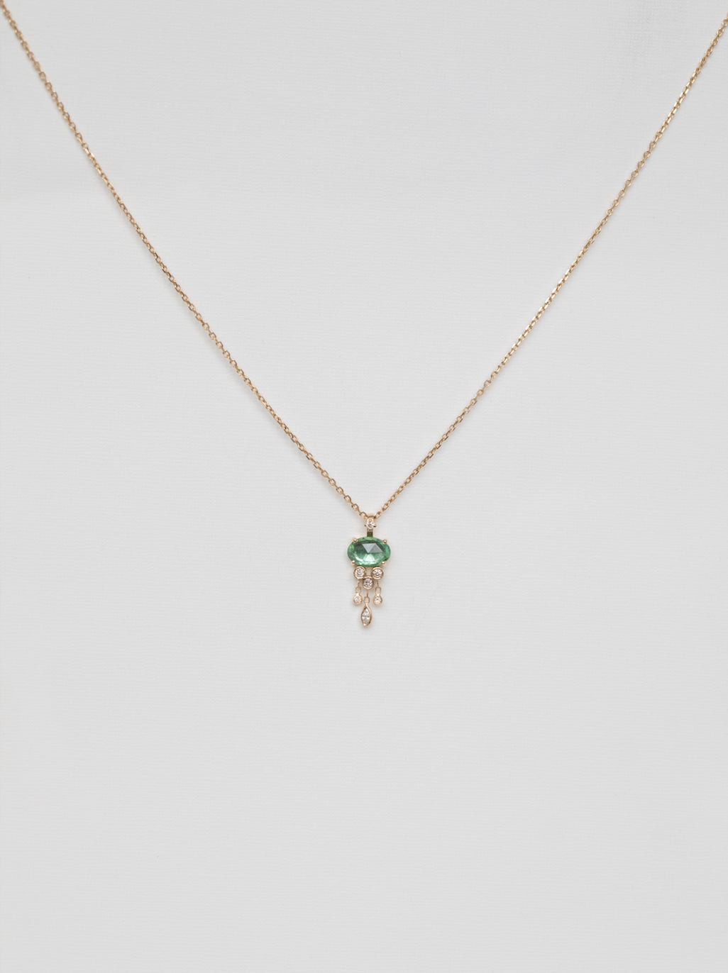 Collier Jellyfish Tourmaline Verte - Céline Daoust