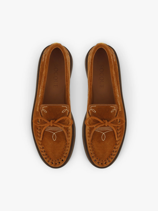 Mocassin Totem Camel - Socque