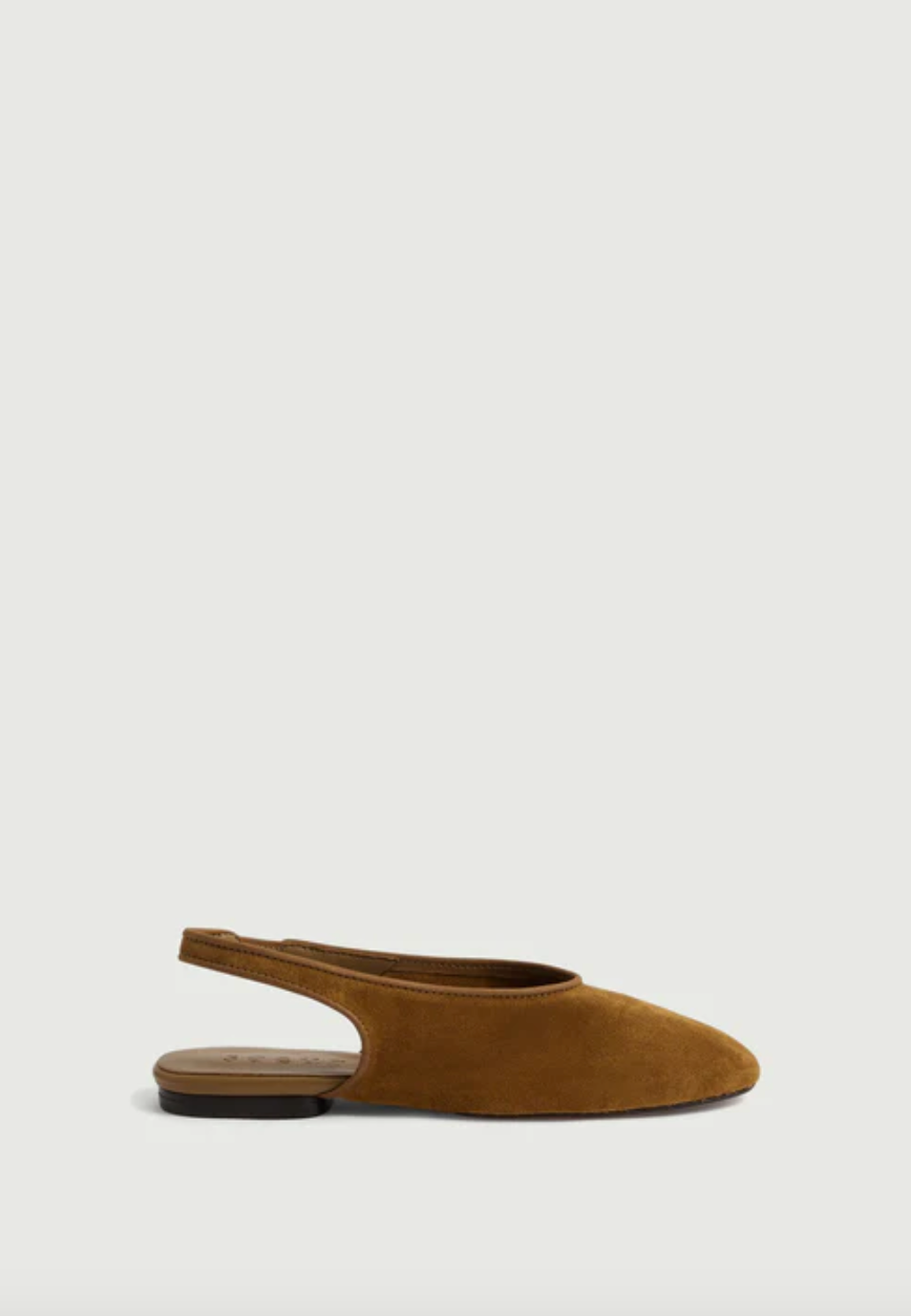 Slingbacks Emmett Croûte de Cuir Caramel - Soeur