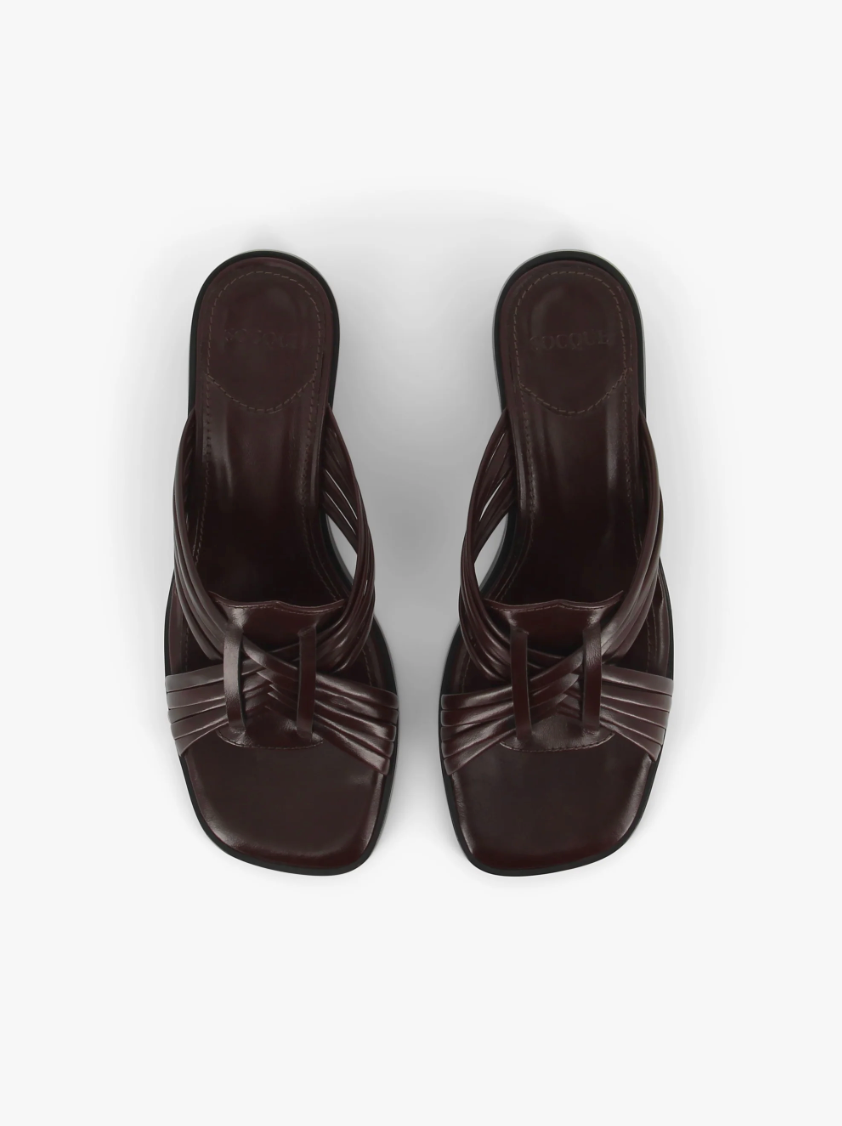 Mule Janis Chocolat - Socque