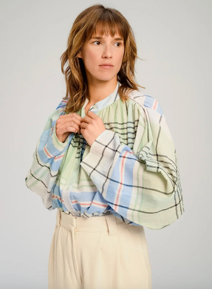 Blouse à carreaux Hokkaido - V de Vinster