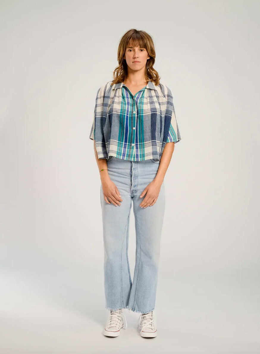 Blouse à carreaux Sakai - V de Vinster