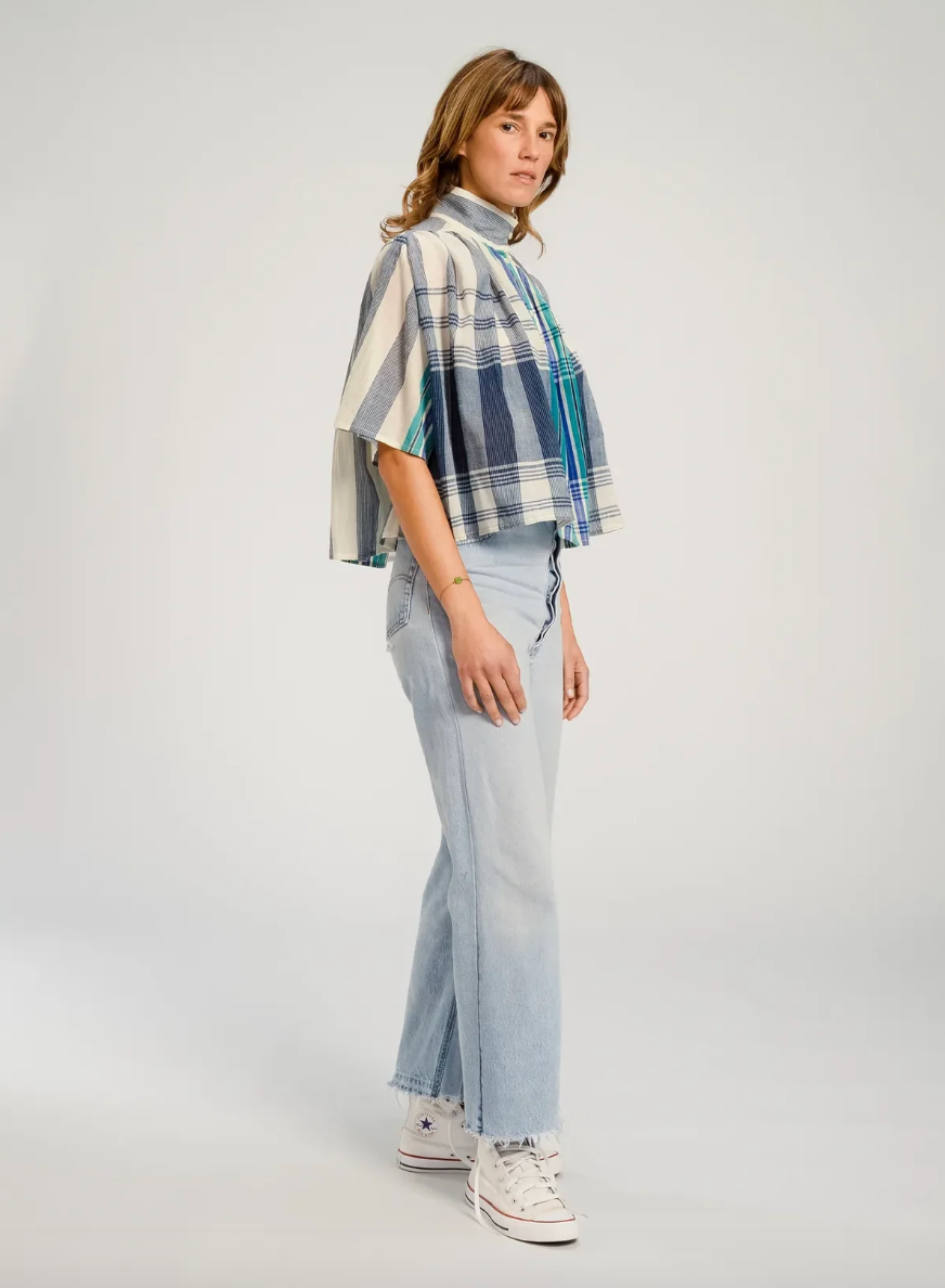 Blouse à carreaux Sakai - V de Vinster