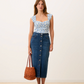 T-shirt Yuna Fleurs Bleues - Rouje