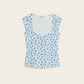T-shirt Yuna Fleurs Bleues - Rouje