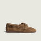 Boat Loafer Brushed Suede Camel - Posa