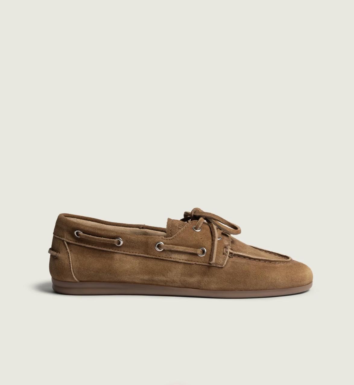 Boat Loafer Brushed Suede Camel - Posa