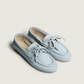Boat Loafer Brushed Suede Blue Lagoon - Posa