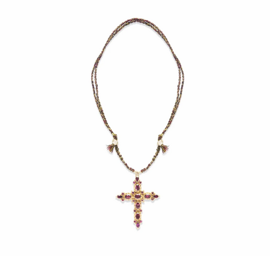 Collier Croix Grenats - Room Service