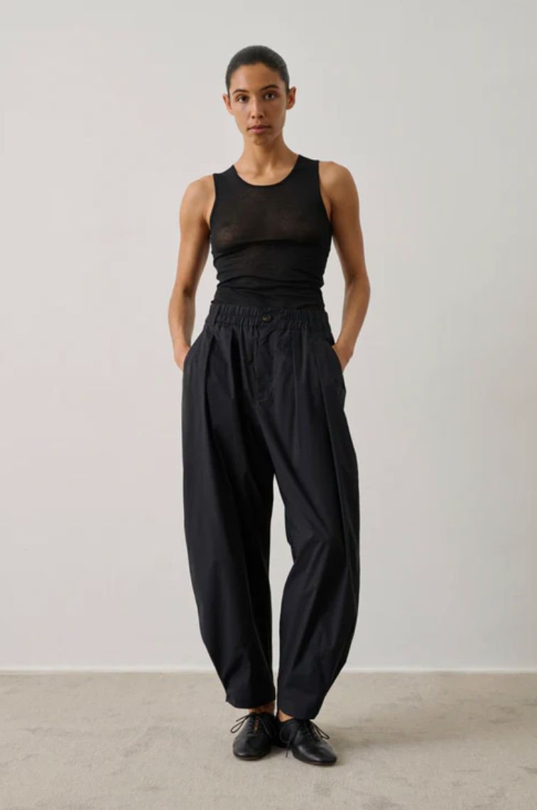 Pantalon Vernon Noir Soie - Soeur