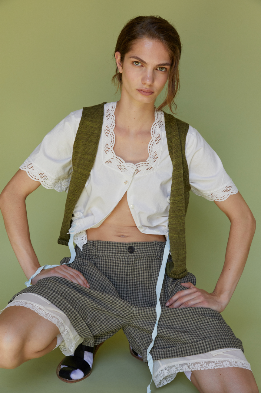 Grandmother's Shirt in Old Batista Cotton - Phisique du Role