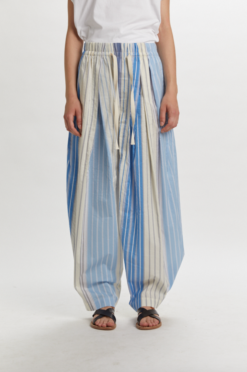 Pleated Pants Rayé Bleu - Phisique du Role