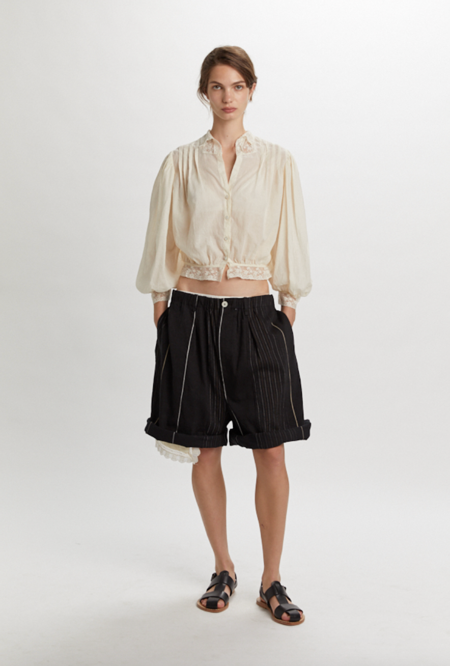 Romantic Shirt In Cotton Mueslin - Phisique du Role