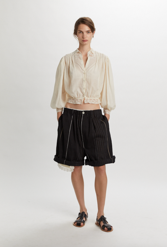 Romantic Shirt In Cotton Mueslin - Phisique du Role