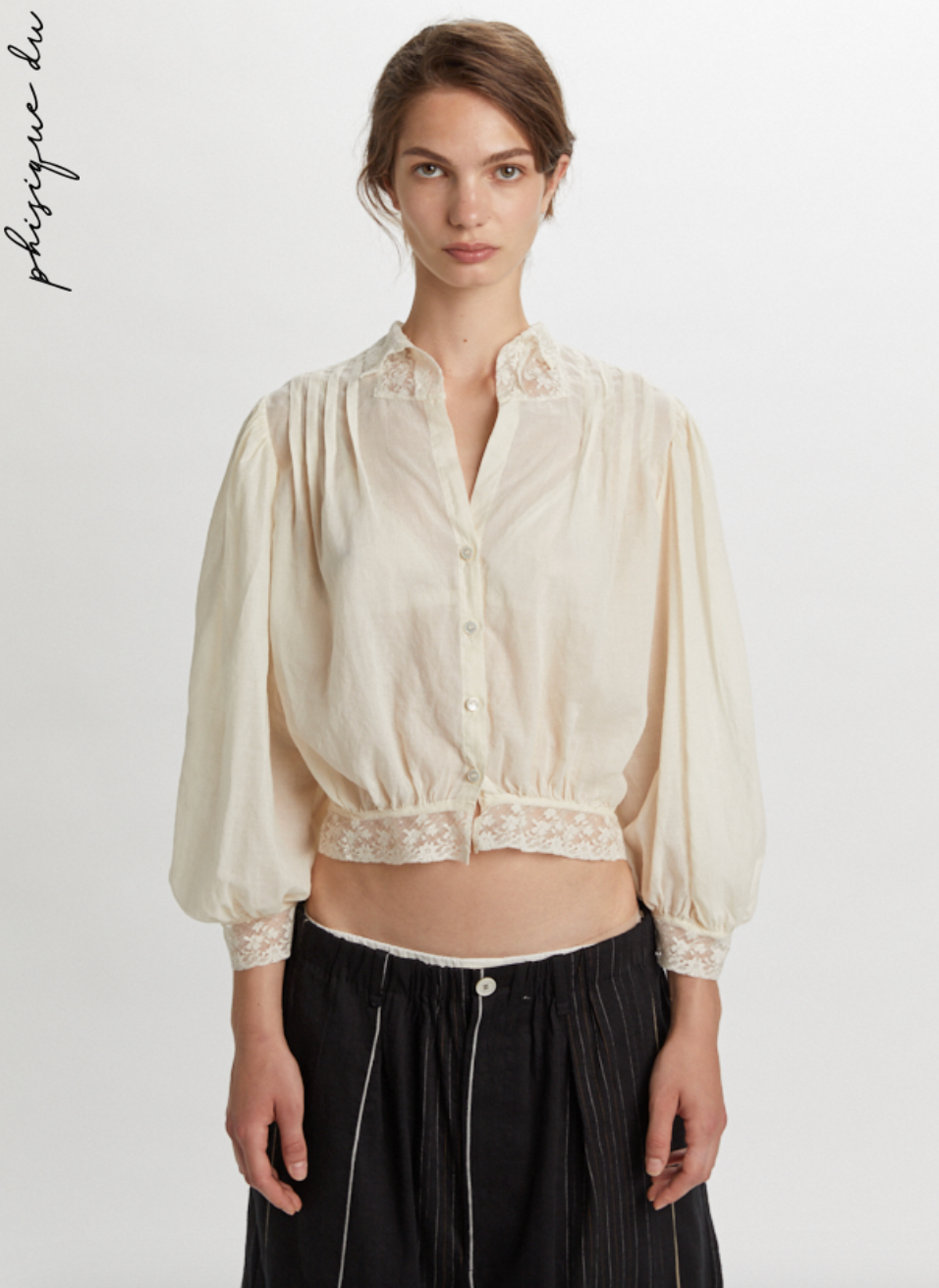 Romantic Shirt In Cotton Mueslin - Phisique du Role