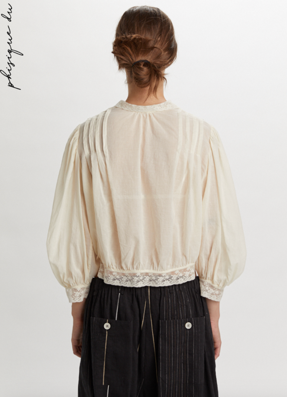 Romantic Shirt In Cotton Mueslin - Phisique du Role
