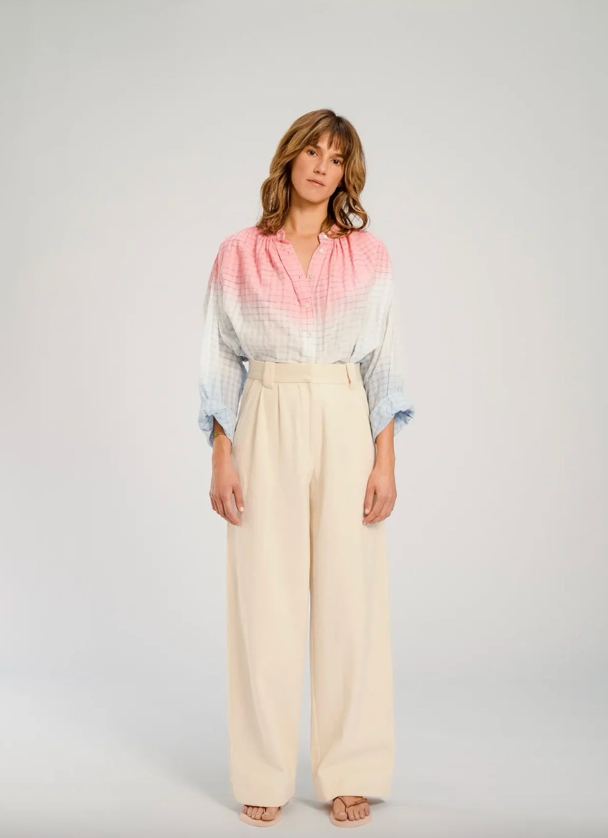 Blouse Himi Tie & Dye Bleu Ciel - V de Vinster