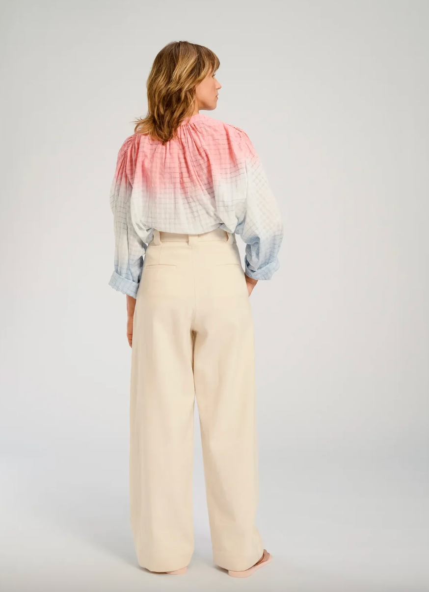 Blouse Himi Tie & Dye Bleu Ciel - V de Vinster