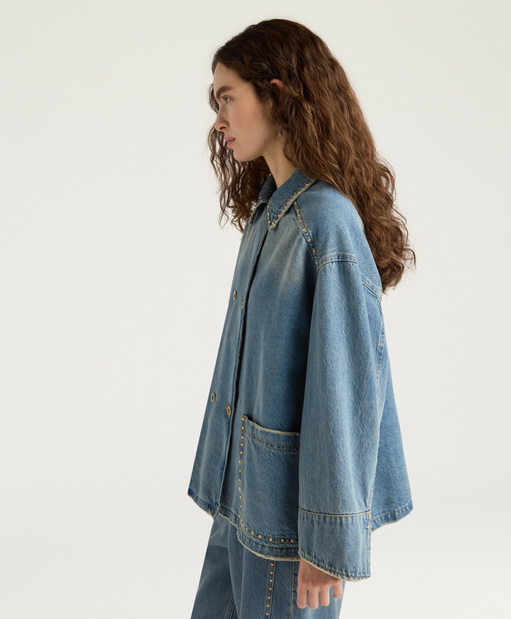 Veste Cactus Denim avec Clous - Momoni