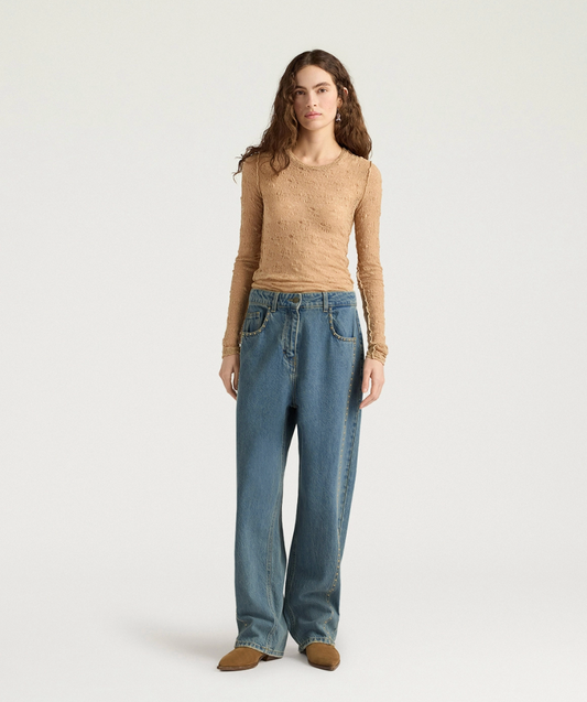 Pantalon Thomas Denim avec Clous - Momoni