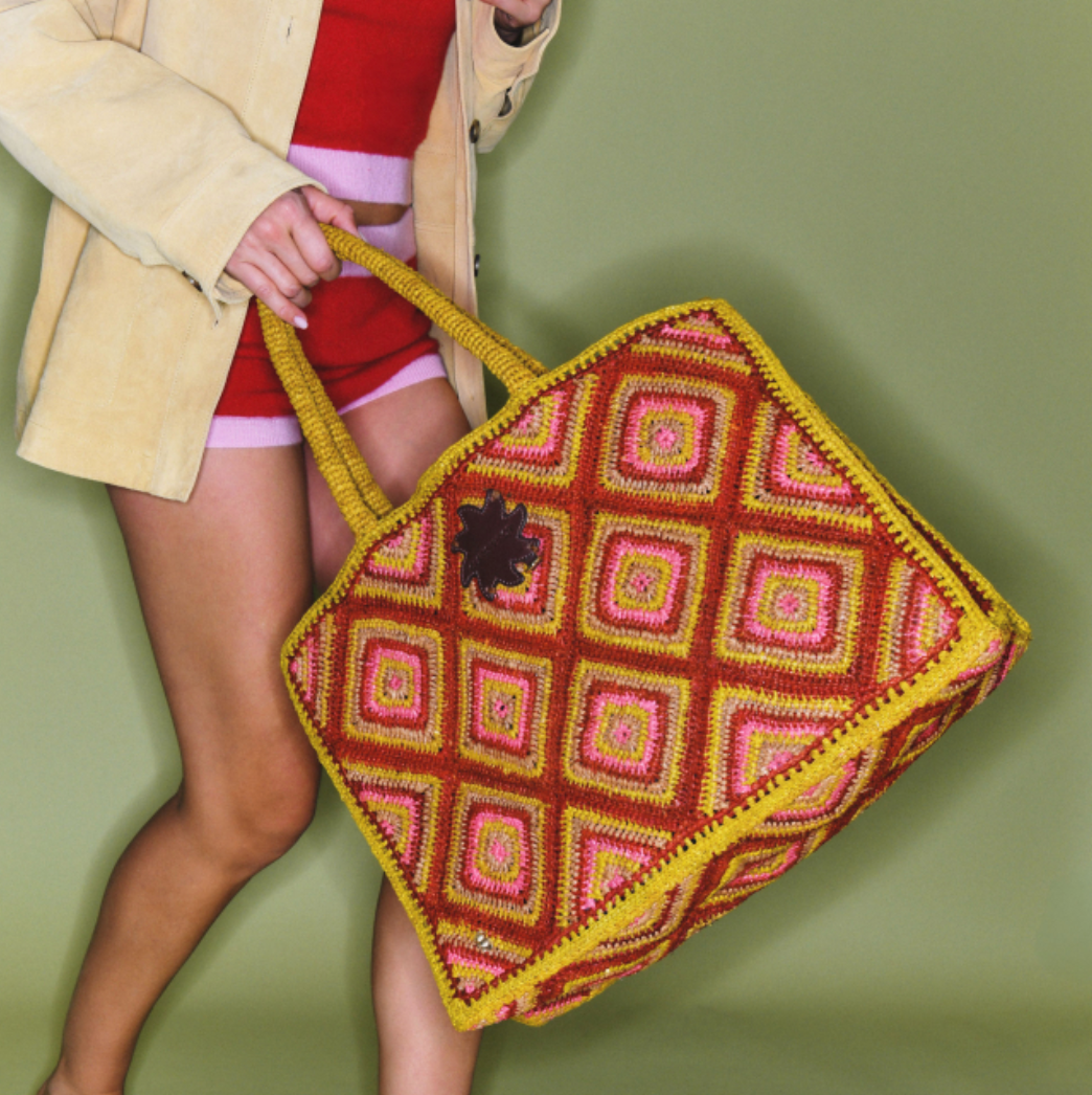 Cabas Archi Raphia Rose - Claris Virot