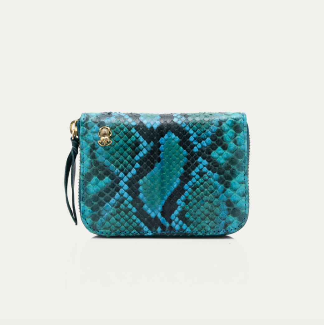 Portefeuille Python Mini Bob Prairie - Claris Virot