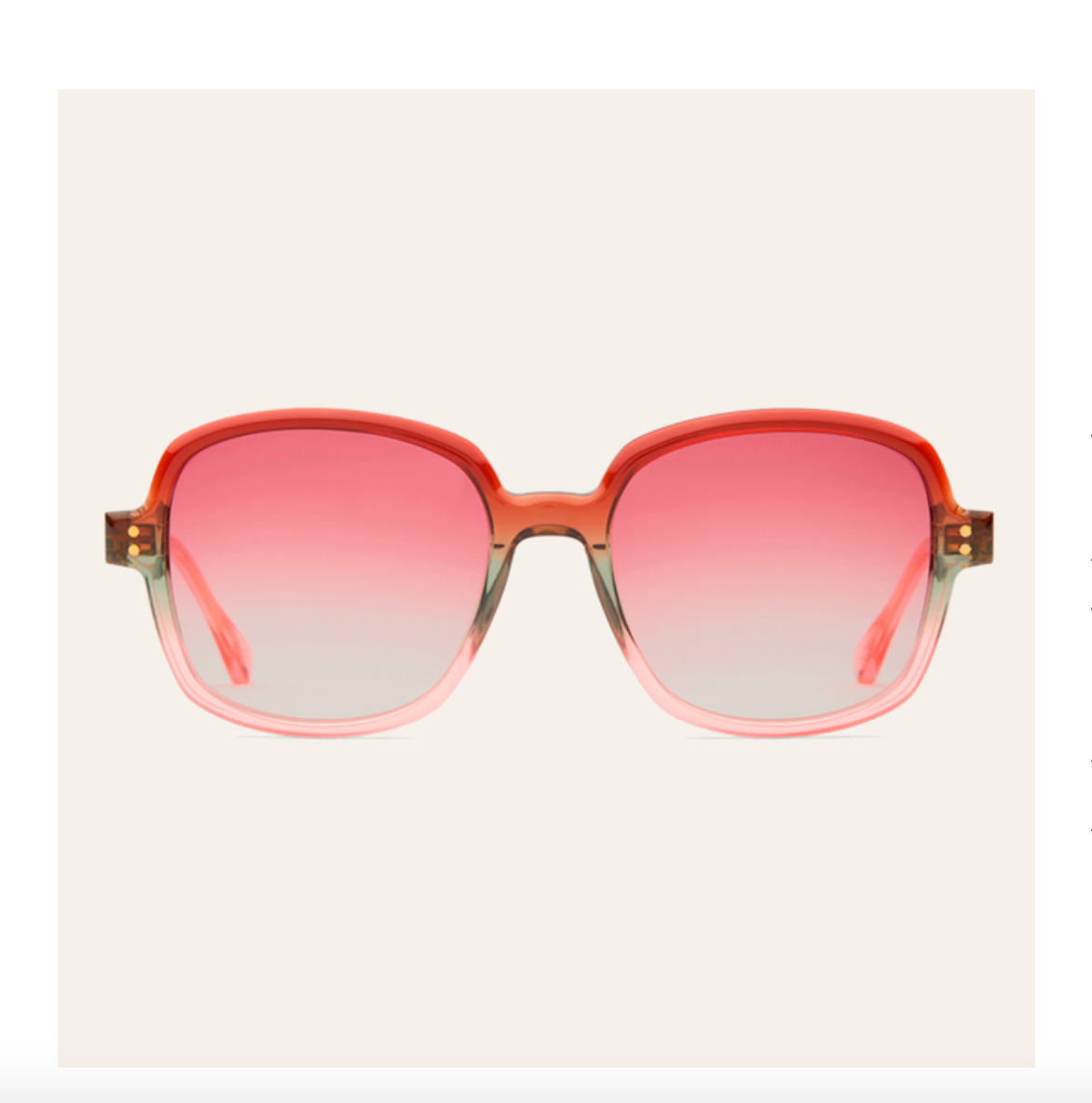 Lunettes de Soleil Nailaka Corail Pastel - Claris Virot