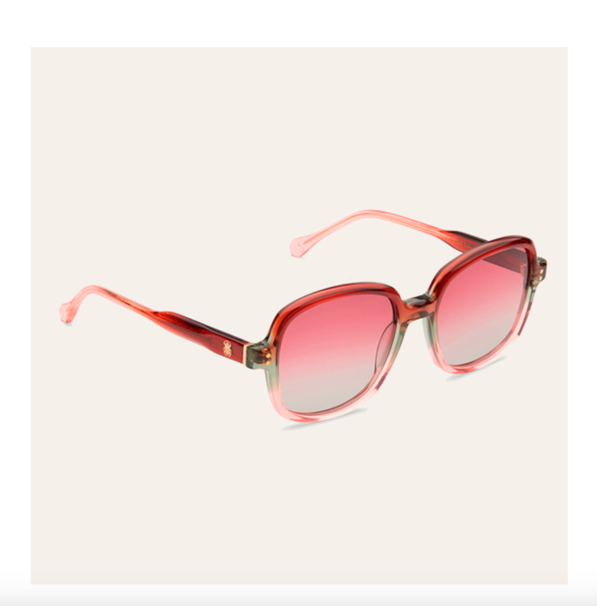 Lunettes de Soleil Nailaka Corail Pastel - Claris Virot