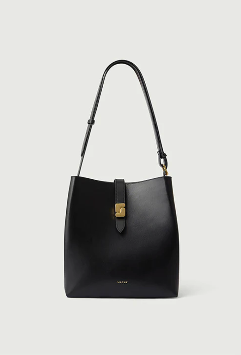 Sac Bello Cuir Lisse Noir - Soeur