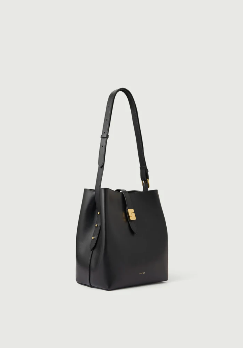 Sac Bello Cuir Lisse Noir - Soeur