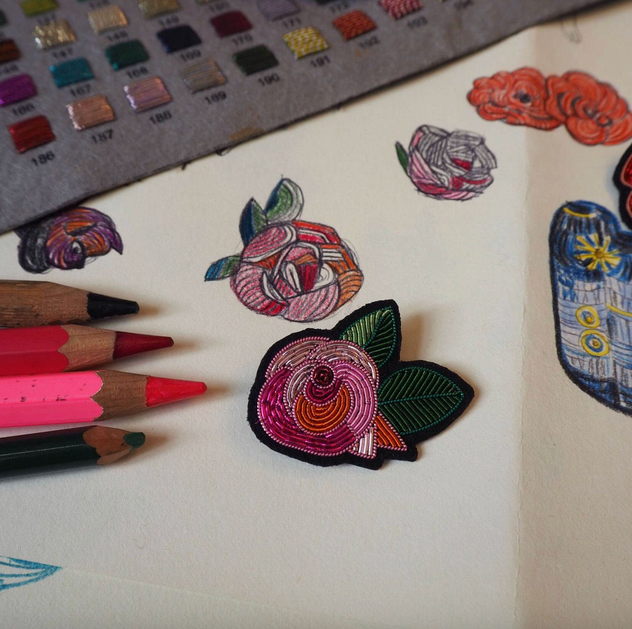 Broche La Rose d'Auguste - Macon & Lesquoy