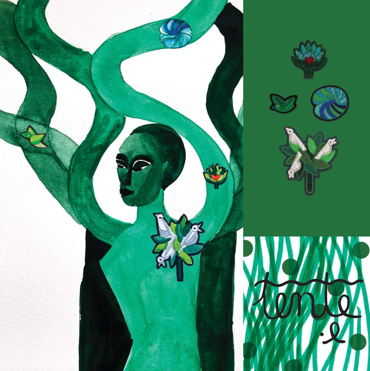 Broche Arbre d'Été - Macon & Lesquoy