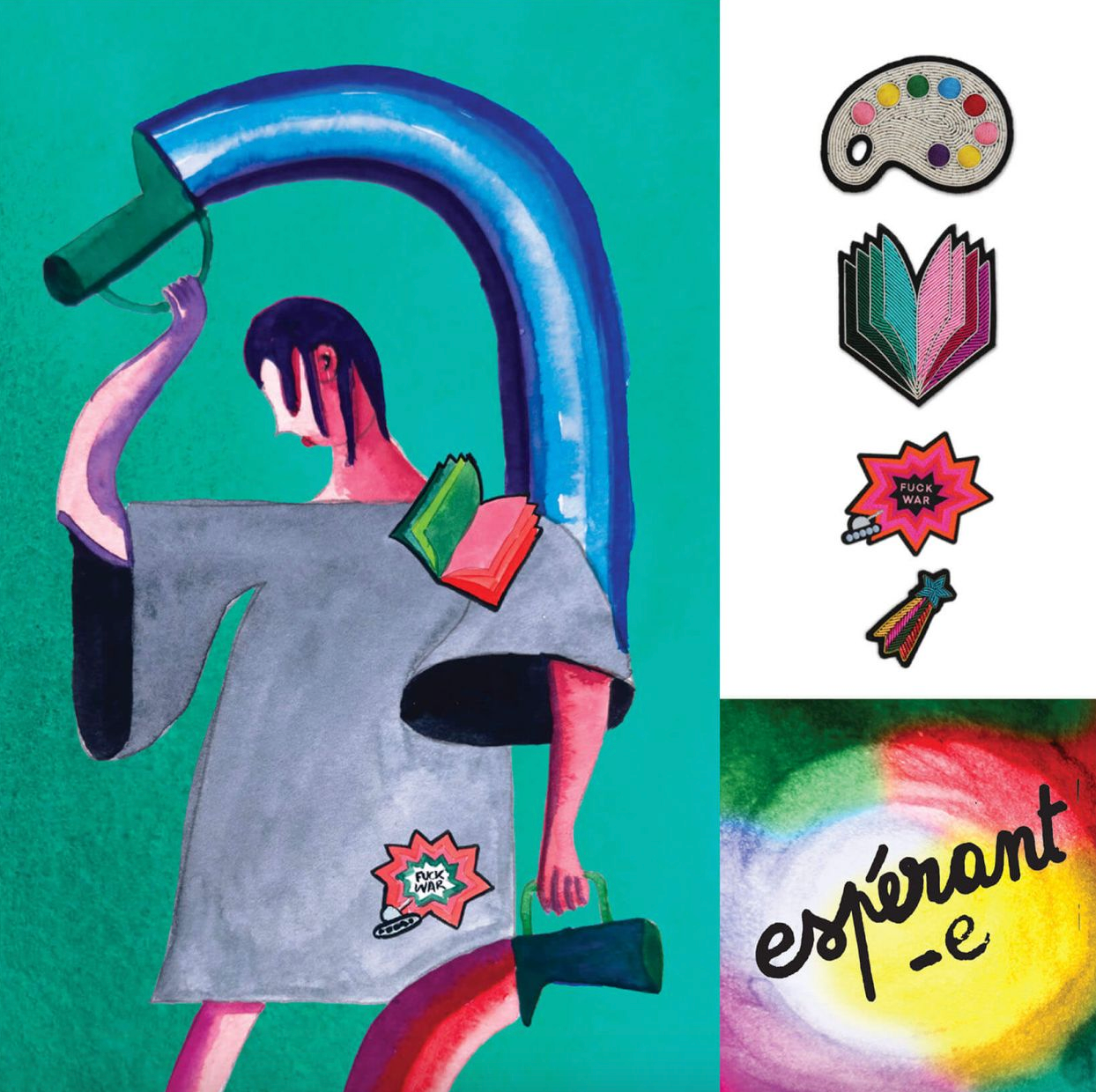 Broche Étoile Filante Multicolore - Macon & Lesquoy