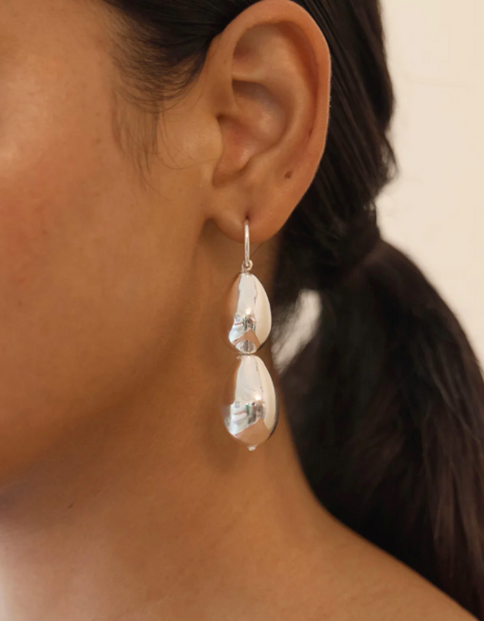 Naga Boucles d'Oreilles Argent - Dorothée Sausset