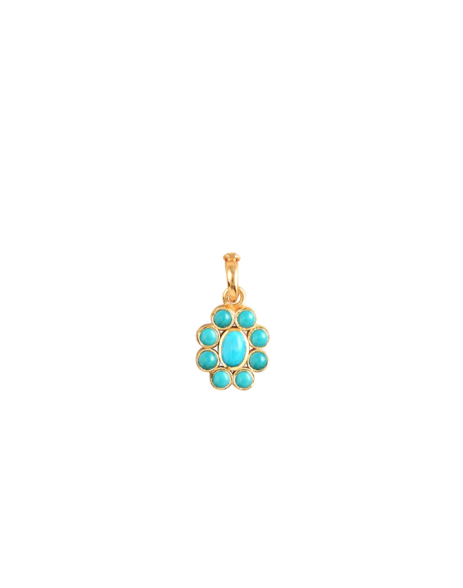 Charm 9 Planètes Turquoise - Dorothée Sausset