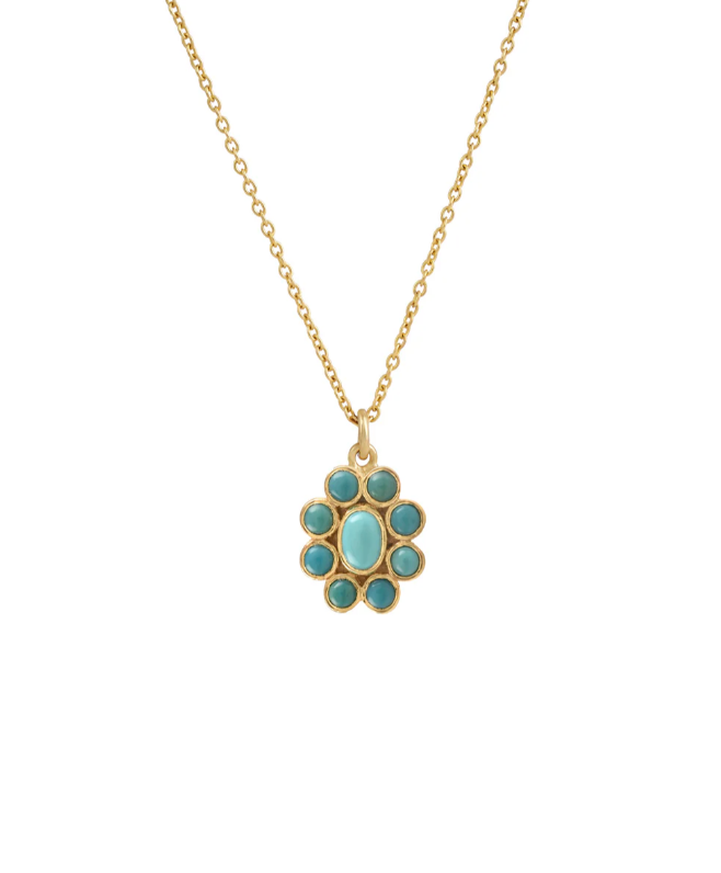 Collier 9 Planètes Turquoise - Dorothée Sausset