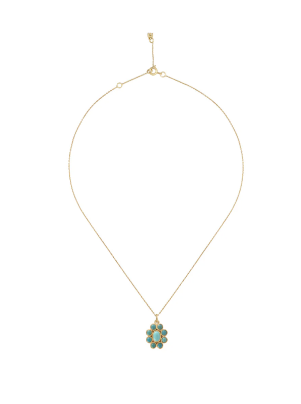 Collier 9 Planètes Turquoise - Dorothée Sausset