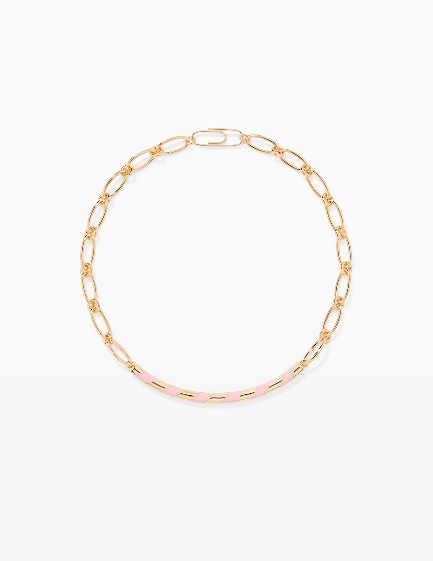 Collier Positano Baby Pink - Aurélie Bidermann
