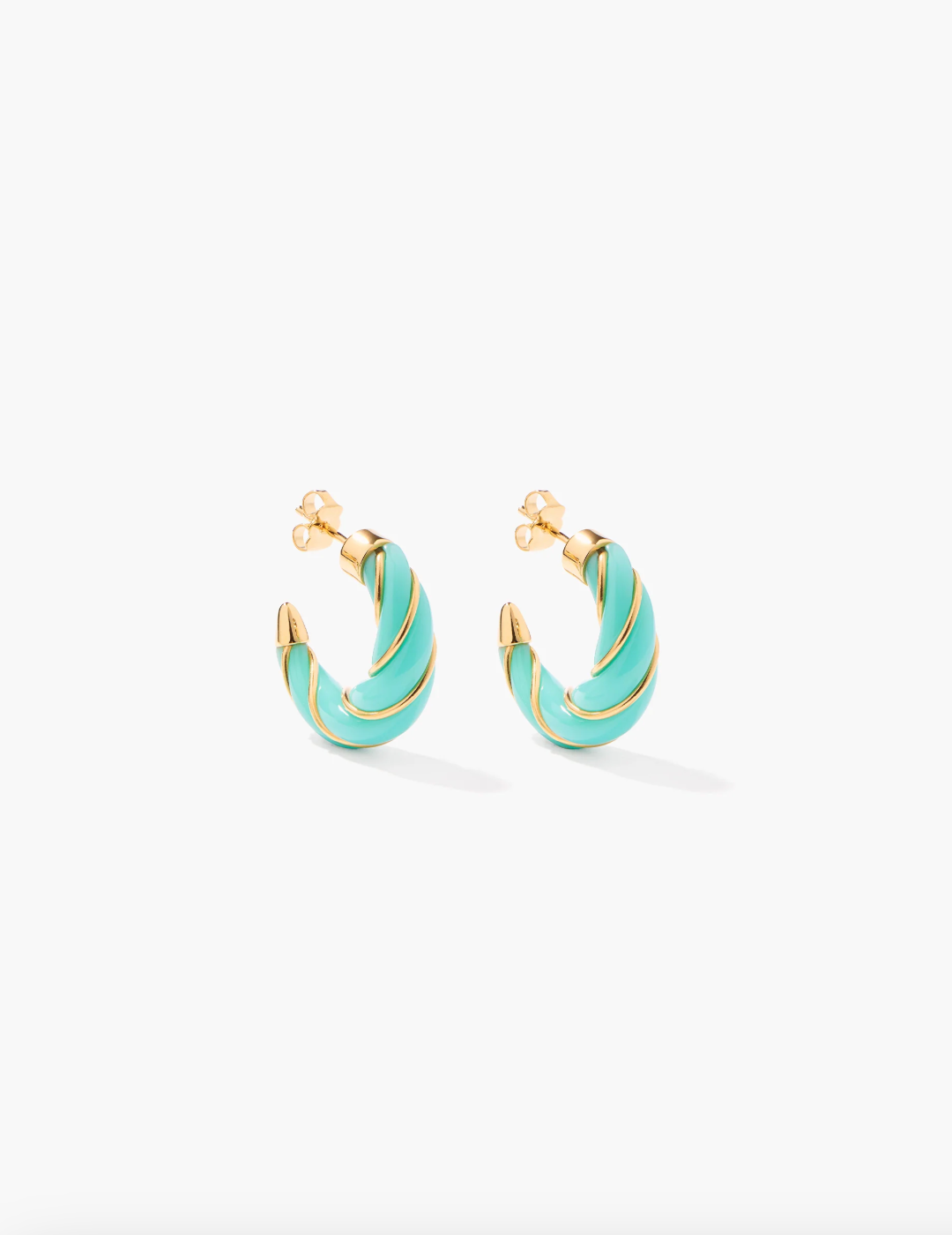Boucles d'Oreilles Diana Aqua Mini - Aurélie Bidermann