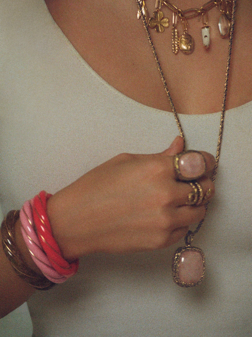 Jonc Diana Rose Bonbon - Aurélie Bidermann