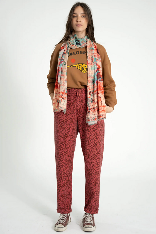 Trousers Pink W/ Animal Print - Sisters Department