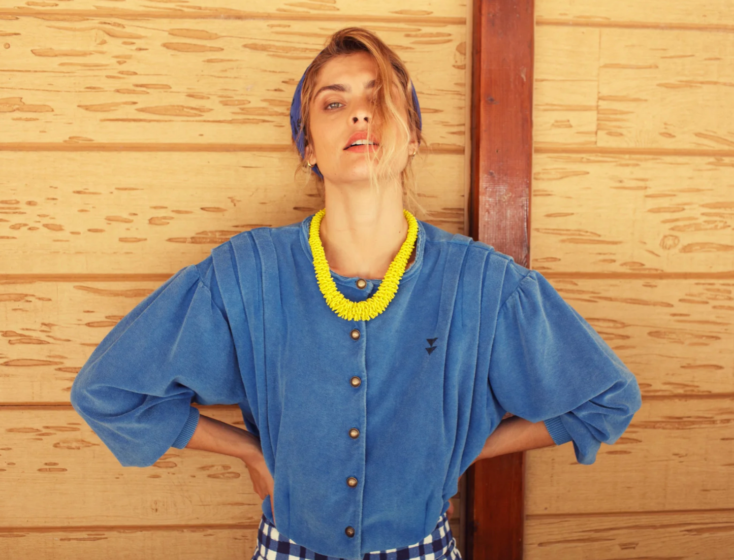 Fitted Cardigan Blue - Sisters Department