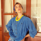 Fitted Cardigan Blue - Sisters Department