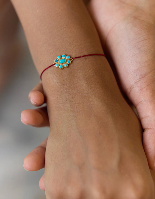 Bracelet 9 Planètes Turquoise - Dorothée Sausset