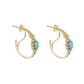 Boucles d'Oreilles Anne 4 Turquoise - Dorothée Sausset