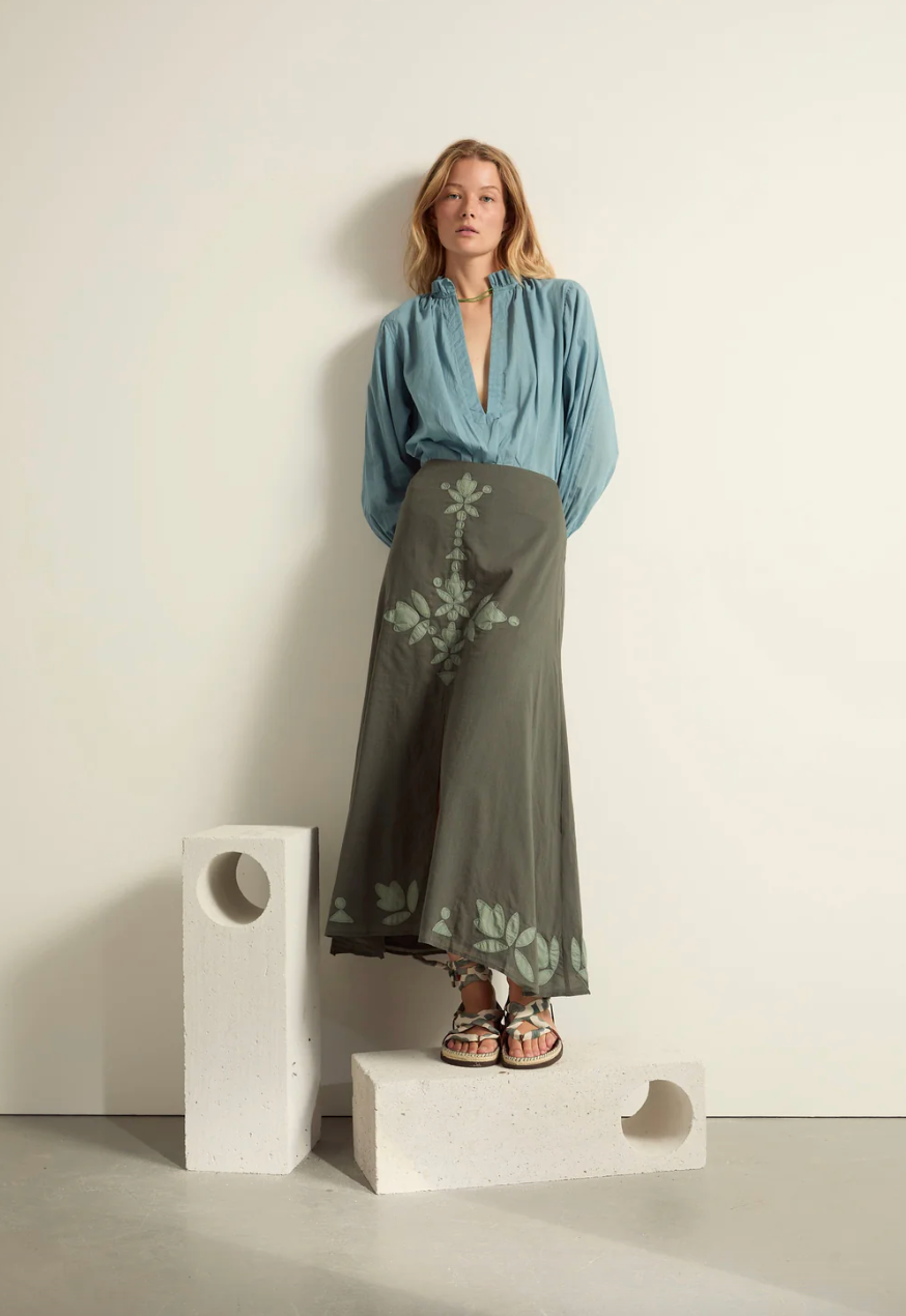 Blouse Sapho Mineral Blue - Mare di Latte