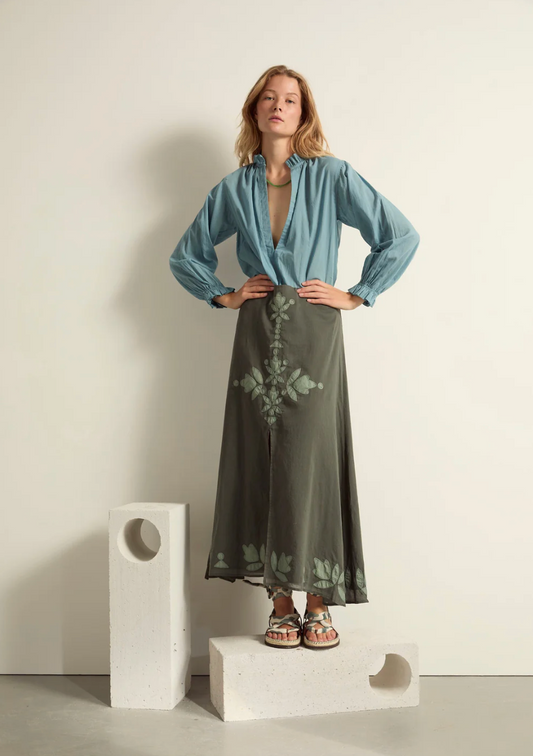 Blouse Sapho Mineral Blue - Mare di Latte