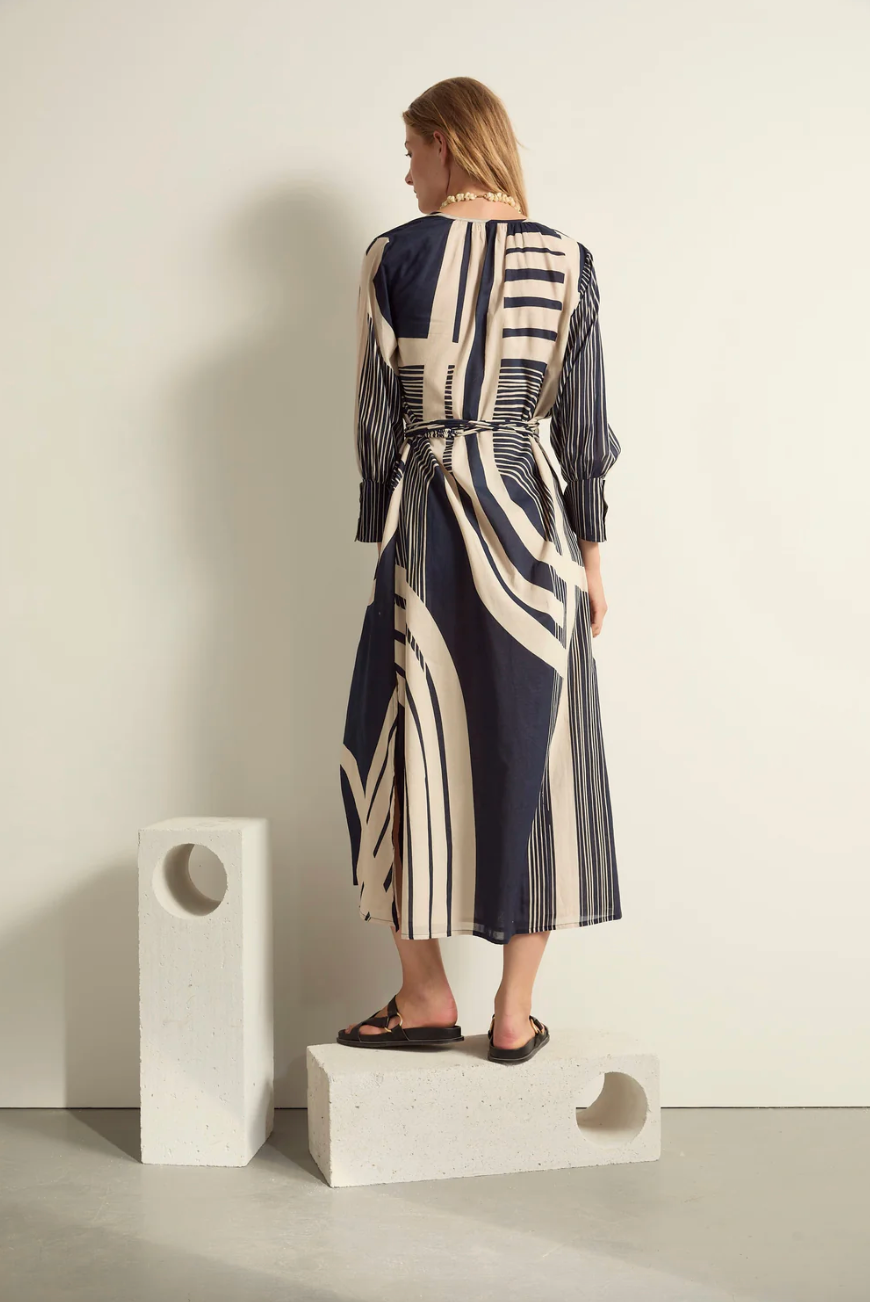 Robe Lise Carousel Ink Blue - Mare di Latte